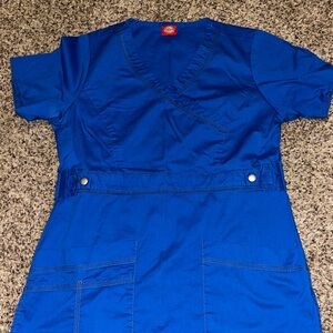 Dickies Royal Blue Scrub Top